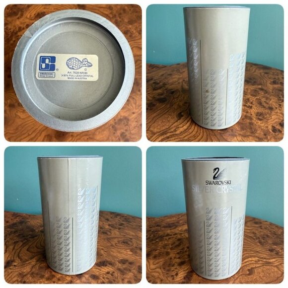 Swarovski 1987 Whale Silver Crystal 7628 NR 80 014483 With Box - Picture 10 of 10